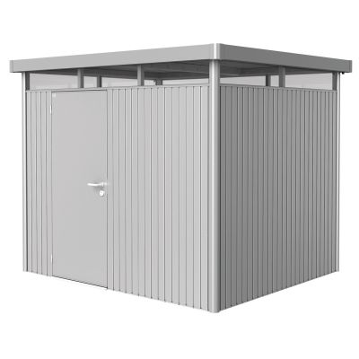Biohort, Highline puutarhavarasto koko h3 metallic hopea kanssa