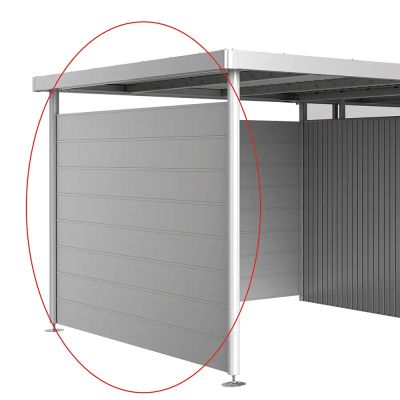 Biohort, sivuseinät sopii sivukatos koko H2, metallic hopea