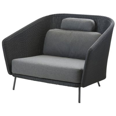 Cane-line, Mega lounge-nojatuoli grafiitti sis.. Airtouch tyynysetit