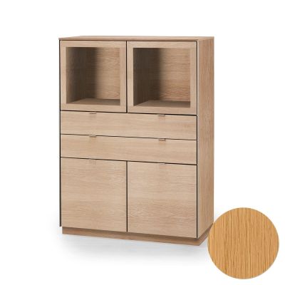 Skovby, Sm923 Vitrinskåp tammi luonnonöljy 98X44X136Cm