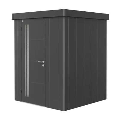 Biohort, puutarhavarasto Neo 1A kanssa Standarddörr, metallic tummanharmaa