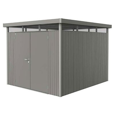 Biohort, Highline puutarhavarasto dubbeldörr koko h5 metallic kvarts-harmaa