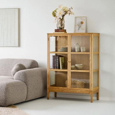 House Nordic Zamora vitriini 90x40x126 cm tammi