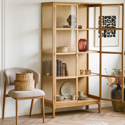 House Nordic Zamora vitriini 90x40x180 cm tammi