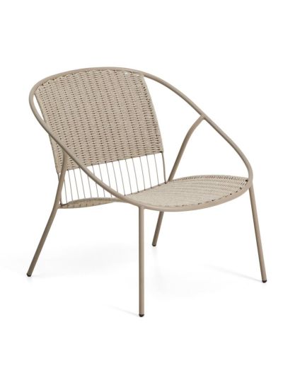 Kave Home Atrani-nojatuoli taupe