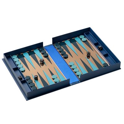Printworks, Classic - Art Of Backgammon Mirror Dark Blue/Copper