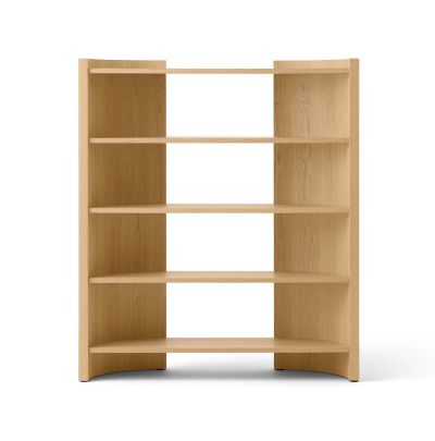 Audo Copenhagen Crescent hylly Käsittelemätön tammi, 150x173 cm