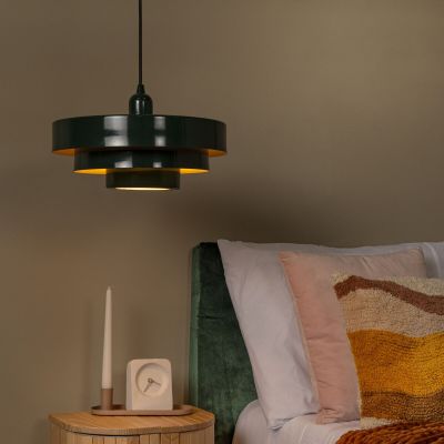 Lucide Runa riippuvalaisin Ø35 cm tummanvihreä