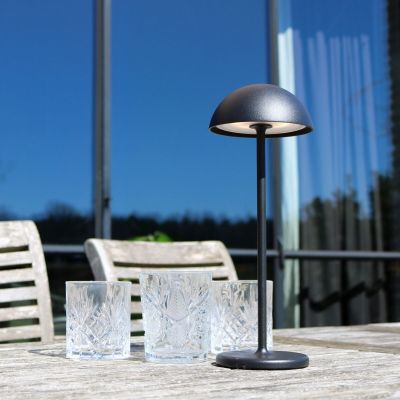 Lucide Joy ladattava LED-pöytävalaisin sisä- ja ulkokäyttöön musta