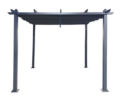 Veke Skandi pergola 3x3 m musta/tummanharmaa