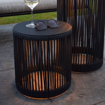 Lucide Pingi ladattava LED-lattiavalaisin sisä-ja ulkokäyttöön musta