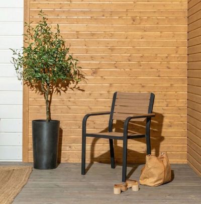 Veke Lumme aintwood tuoli musta/ruskea