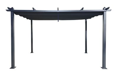 Veke Skandi pergola 3x4 m musta/tummanharmaa