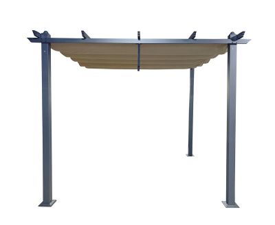 Veke Skandi pergola 3x3 m musta/beige