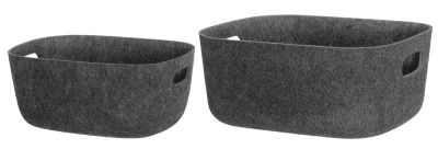 4Living Candy säilytyskori huopaa tummanharmaa 2 kpl setti