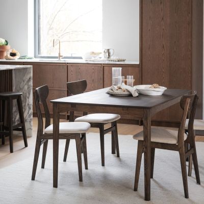 Rowico Home Markham ruokapöytä 140x90 cm ruskea tammi