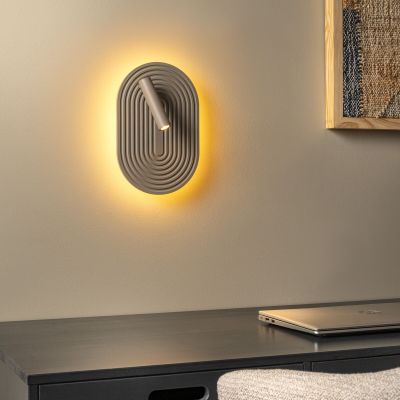 Lucide Carmino seinävalaisin taupe