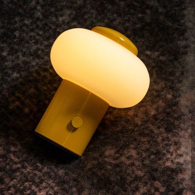 Lucide Gustav pöytävalaisin keltainen