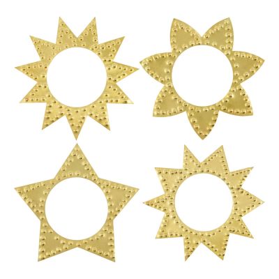 House Doctor - Ring Lautasliinarengas 4 kpl Antiikki messinki