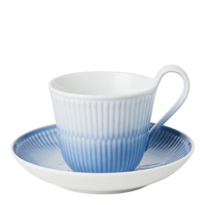 Royal Copenhagen - Iris Kuppi ja aluslautanen 25 cl Sininen