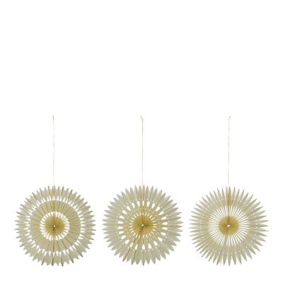 House Doctor - Stelle Joulukoriste 30 cm 3 kpl Off-white