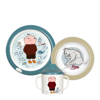 Rätt Start - Mikko Mallikas Lasten astiasto 3 osaa Sininen