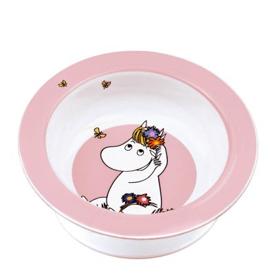 Rätt Start - Muumi Lautanen imukupilla 15,5 cm Niitty vaaleanpunainen