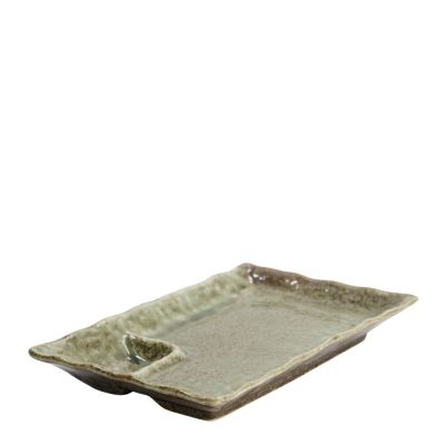 Tokyo Design Studio - Mino Craft Lautanen 21,2 cm Yamasan vihreä