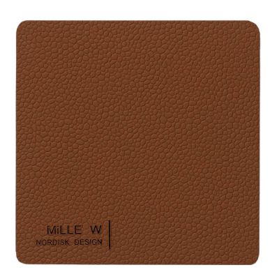 MiLLE W NORDISK DESIGN - Rectangular Lasinalunen 10x10 cm Ruskea