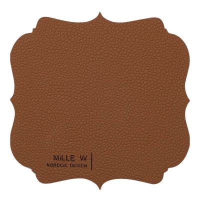 MiLLE W NORDISK DESIGN - Vintage Lasinalunen 12x12 cm Ruskea