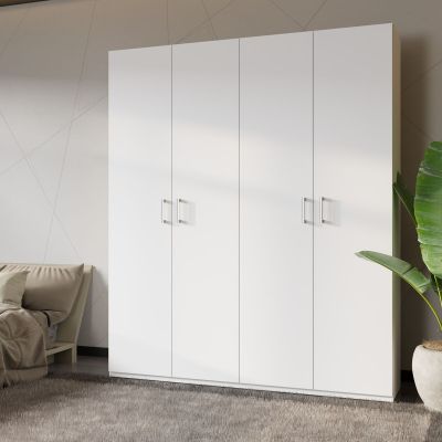 Veke Homebox vaatekaappi 177,5x210x42 cm valkoinen