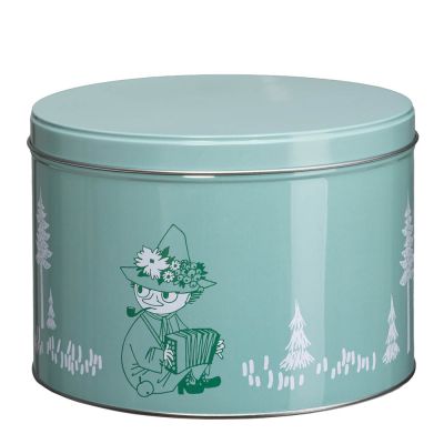 Martinex - Muumi Pinottava peltipurkki Nuuskamuikkunen 1,5 L Vihreä