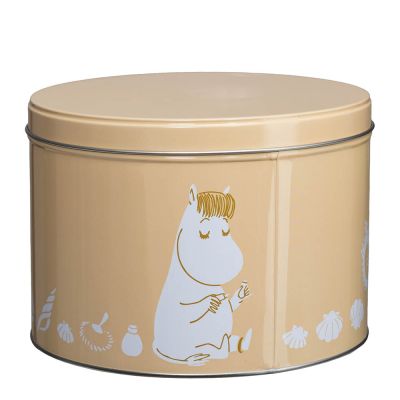 Martinex - Muumi Pinottava peltipurkki Niiskuneiti 1,5 L Keltainen