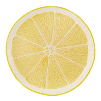 Bordallo Pinheiro - Citron Lautanen 33 cm Sitruunankeltainen