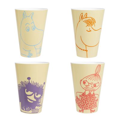 Martinex - Muumi Piknik Muki 45 cl 4 kpl Keltainen