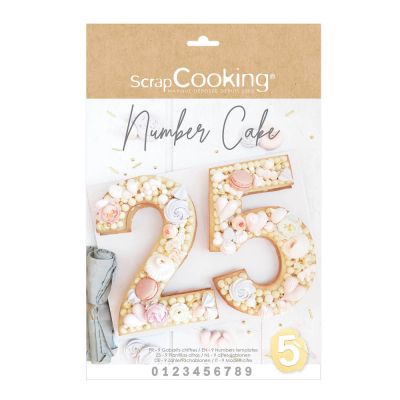 ScrapCooking - Sapluunasetti numerot 0–9 läpinäkyvä