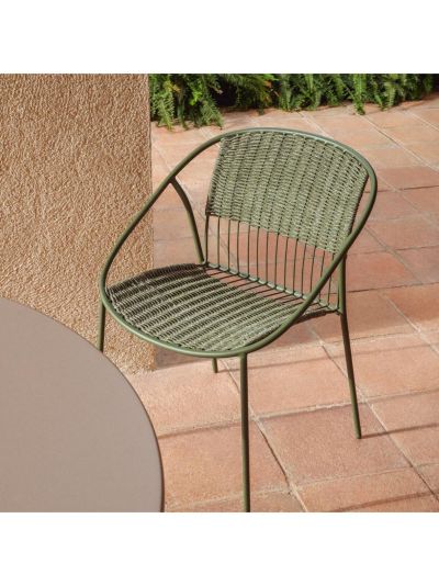 Kave Home Atrani-tuoli vihreä