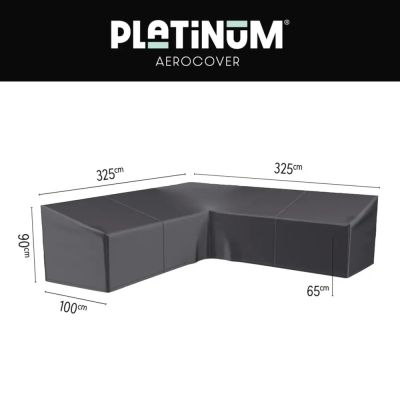 Platinum Aerocover, Oleskelutilan suojapeite L HB 325x325x100xK65/90 Aerocover Antrasiitti