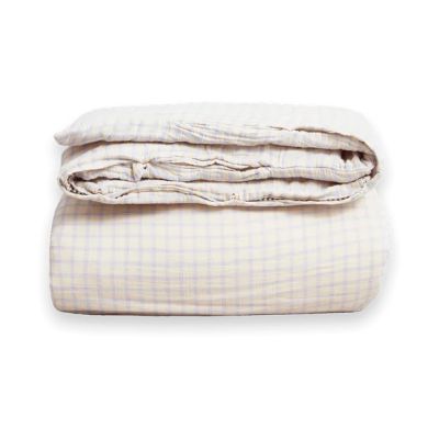 Garbo&Friends Gingham Sky Blue Muslin pussilakanasetti tuplavuode 220x240 cm