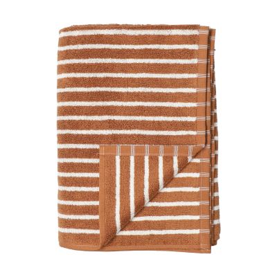 Scandi Living Drift kylpypyyhe 100x150 cm Ruskea valkoinen