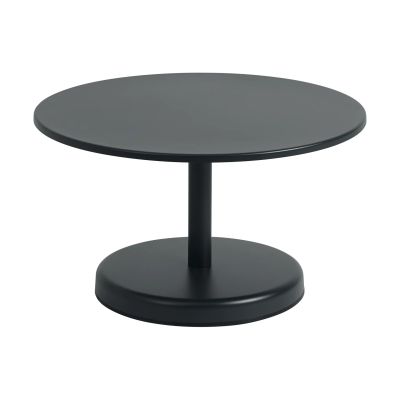 Muuto Linear Steel sohvapöytä Anthracite black, Ø70×40 cm