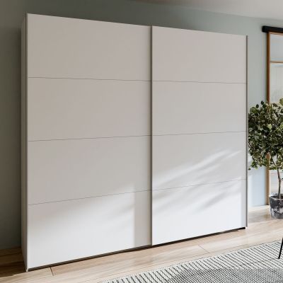 Veke Core vaatekaappi liukuovilla 220,1x210x61 cm valkoinen