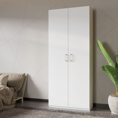 Veke Homebox vaatekaappi 88,9x210x42 cm valkoinen