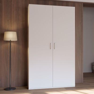 Veke Homebox vaatekaappi 119,5x210x42 cm valkoinen