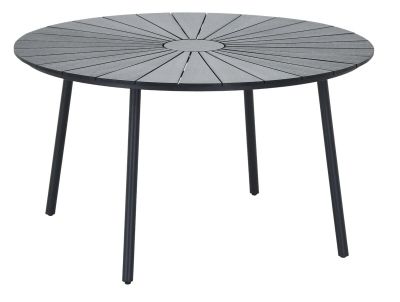 Veke Arvid ruokapöytä Ø130 cm musta, kuvausmalli