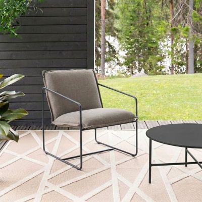 Veke Step nojatuoli taupe/musta