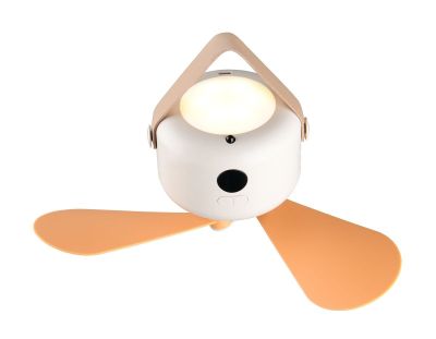 Trio Rena LED ladattava kattotuuletin valkoinen