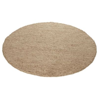 Finarte Nirvana villamatto 150 cm pyöreä vaaleanbeige