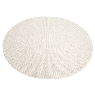 Finarte Nirvana villamatto 200 cm pyöreä valkoinen