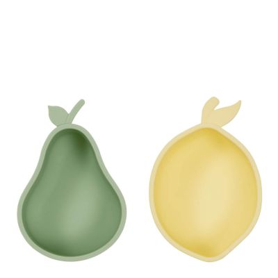 OYOY - Lemon & Päron Kulho 19x13 cm Keltainen/Vihreä